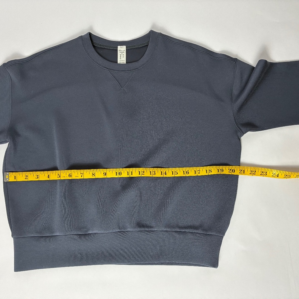 Spanx AirEssentials Crewneck Sweatshirt XS – Smoke - Picture 4 of 7